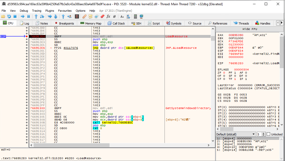 LoadResource function